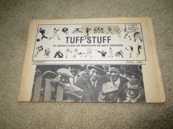 First Issue Tuff Stuff Magazine Ernie White April 1984