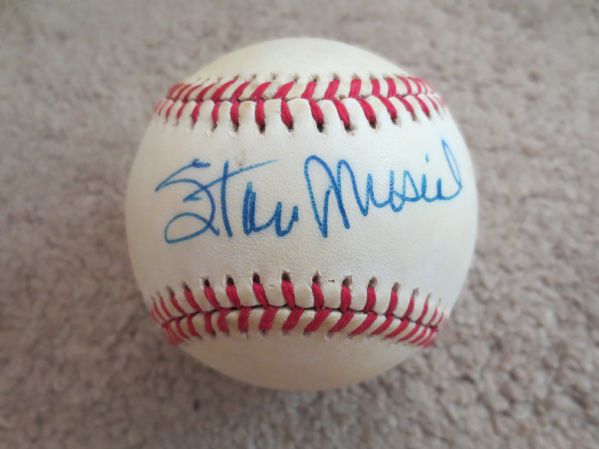 Stan Musial Autographed Baseball Single Signed St. Louis Cardinals Hall of Fame