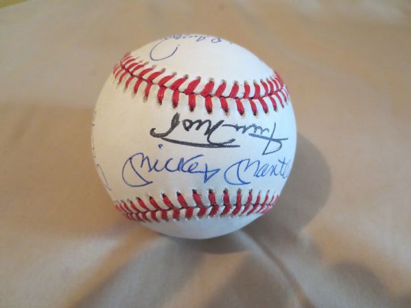 500 Home Run Hitters Autographed Baseball missing Reggie Jackson  LOA Jimmy Spence