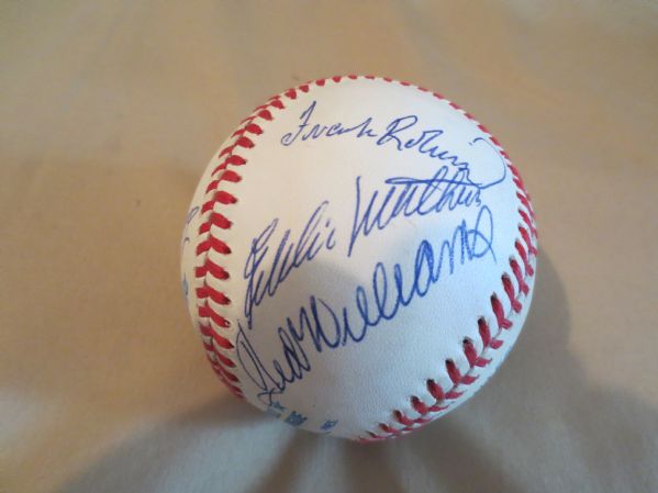 500 Home Run Hitters Autographed Baseball missing Reggie Jackson  LOA Jimmy Spence