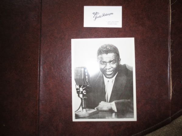 Jackie Robinson WNBC Jumbo Postcard + Business Card