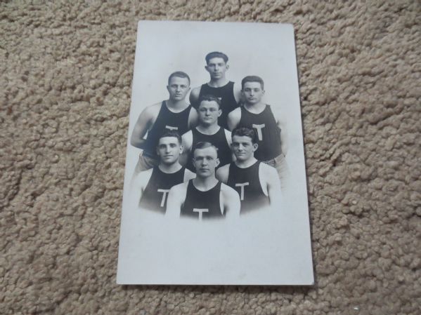 Circa 1910 Basketball Postcard T