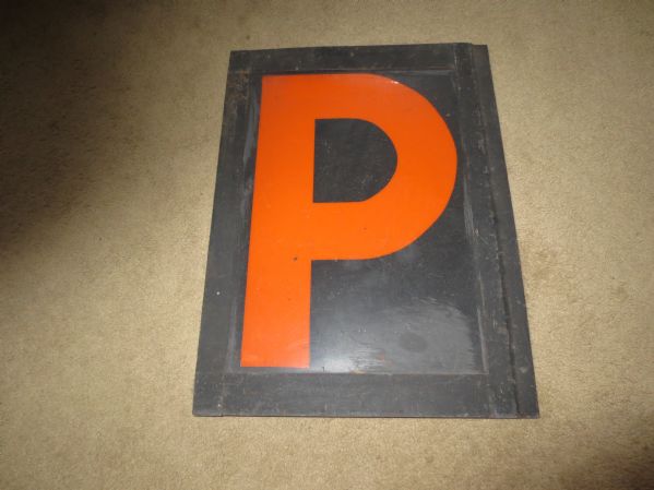 Original Yankee Stadium Scoreboard Sign P  23 x 15  WOW   DiMaggio/Mantle/Berra
