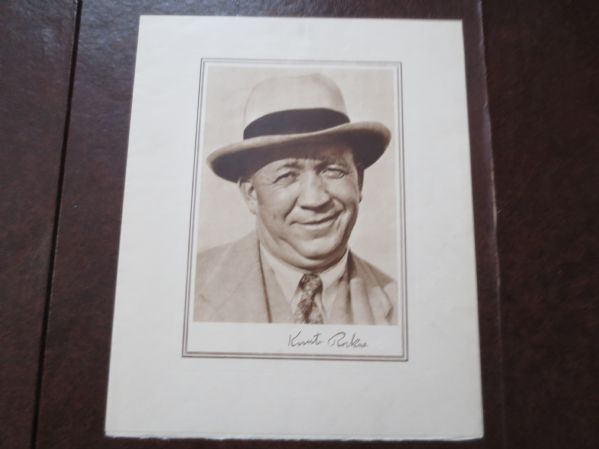 1931 Knute Rockne Notre Dame Memorial Tribute  4 pages