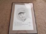 Autographed Mickey Mantle Framed and Matted 23" x 15" litho artist Cooney JSA