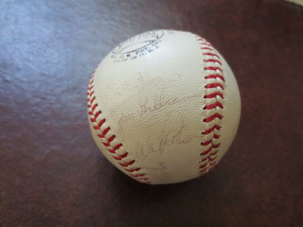 1965 Los Angeles Dodgers Team signed ball 10 signatures Koufax, Alston, Drysdale, Wills, +