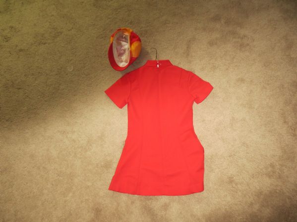 1970's Burger King Complete Ladies Uniform Dress and Hat   WOW!