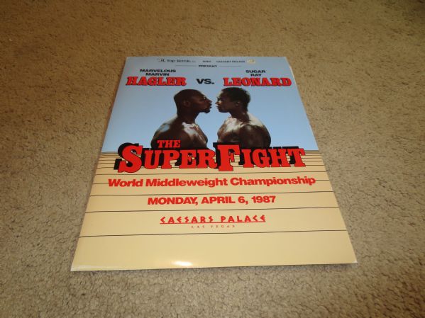 1987 Marvin Hagler vs. Sugar Ray Leonard World Championship Press Kit