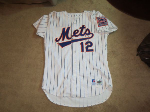 Autographed & Game Used Jeff Kent 1994 New York Mets Jersey #12 with JSA Authentication