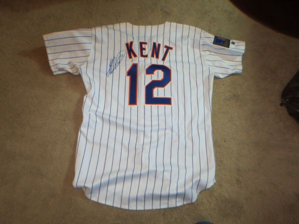 Autographed & Game Used Jeff Kent 1994 New York Mets Jersey #12 with JSA Authentication