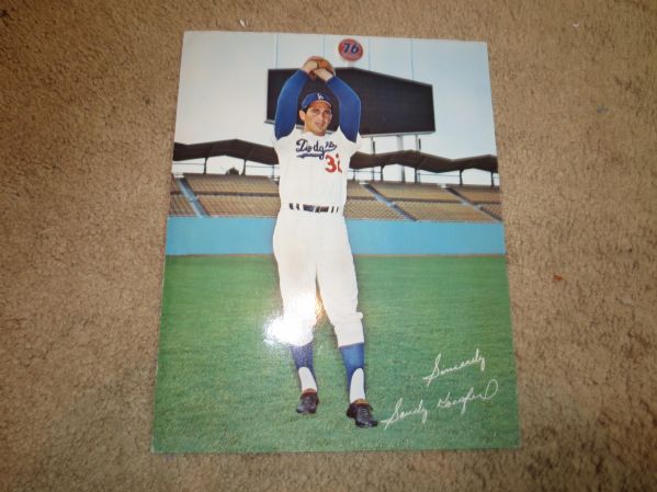 1960's Sandy Koufax Los Angeles Dodgers Union 76 Window Advertisement