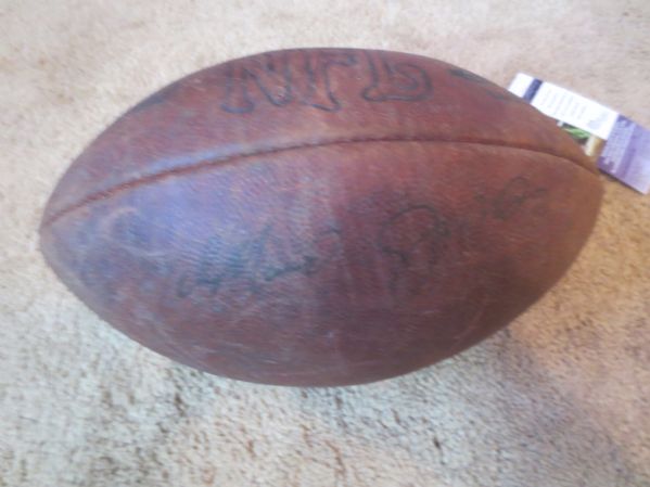 Joe Montana & Dan Marino Official Wilson Pro Football with JSA authentication