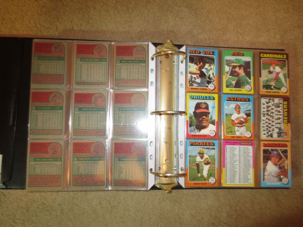 1975 Topps Baseball Complete Set   Excellent to Mint condition  Yount rookie PSA 6