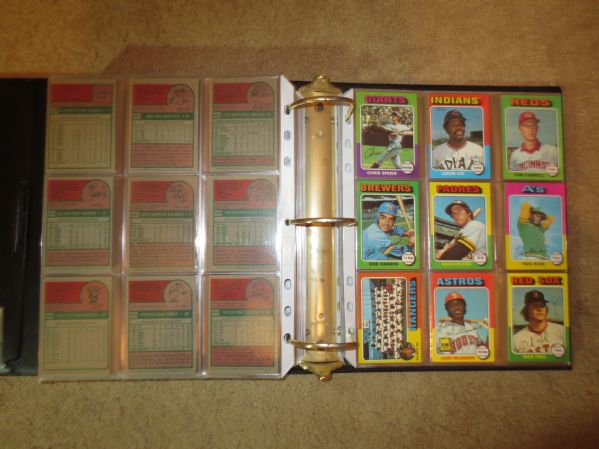 1975 Topps Baseball Complete Set   Excellent to Mint condition  Yount rookie PSA 6