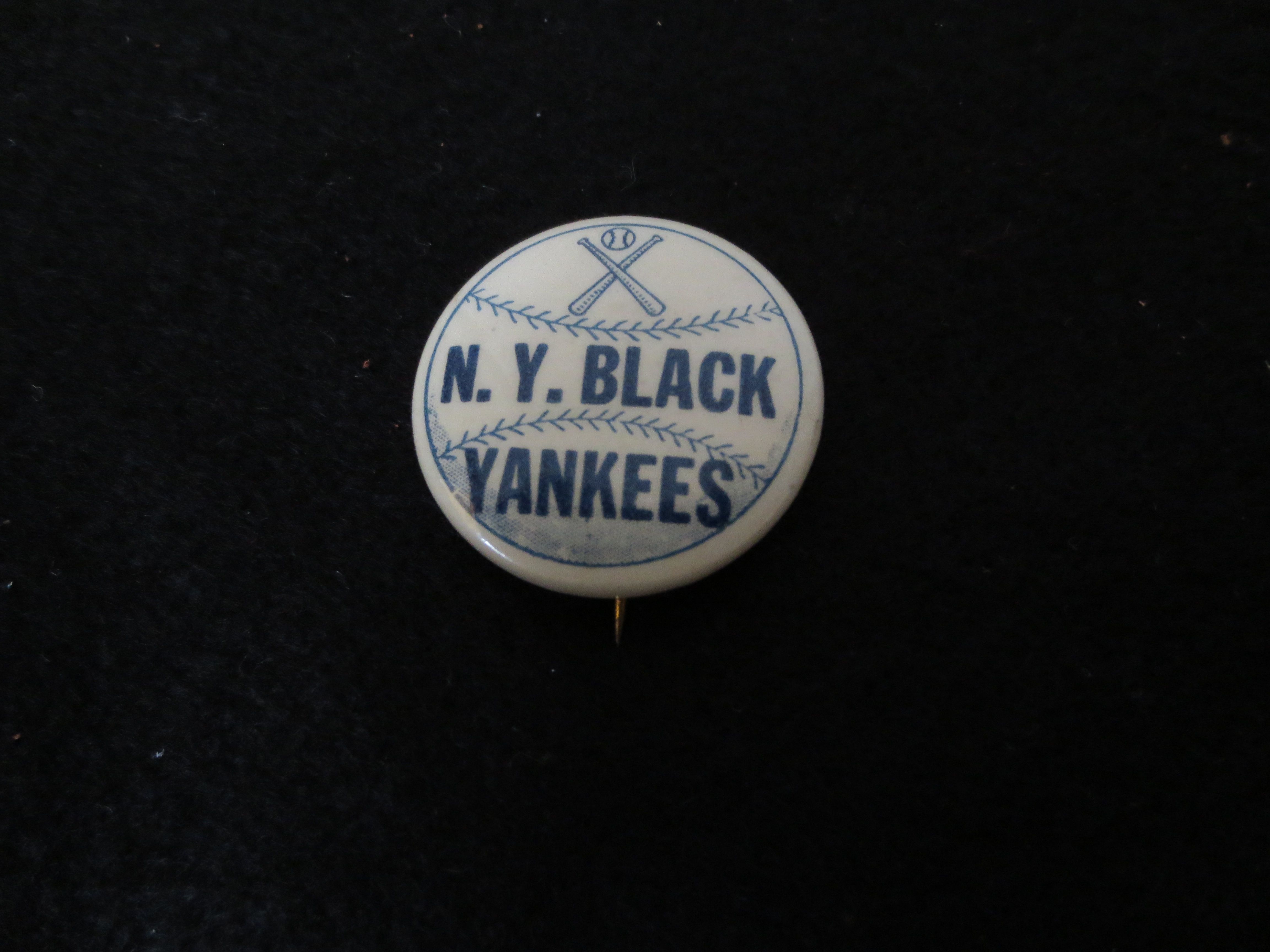 Pinback button for the New York Black Yankees