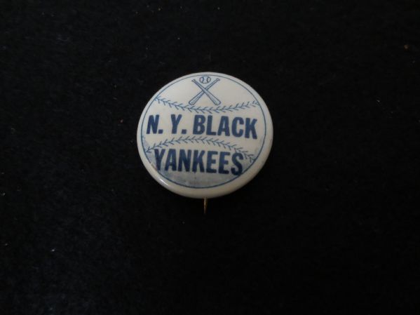 1940's New York Black Yankees Negro League Pinback button 1+