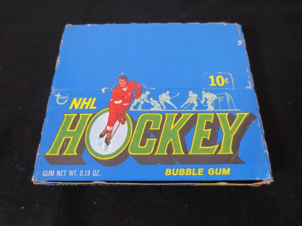 1971-72 Topps Hockey Empty Display Box 10c wax pack Extra! Hockey Booklet