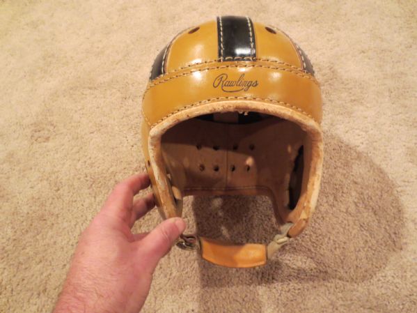 1930's Rawlings Model NHC Football Helmet Beautiful Condition