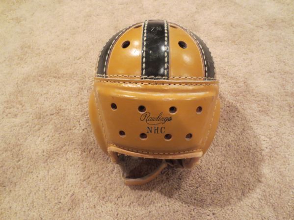 1930's Rawlings Model NHC Football Helmet Beautiful Condition