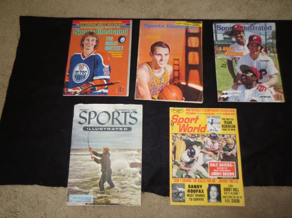 (5) Vintage Sports Illustrated and Sport World Magazines