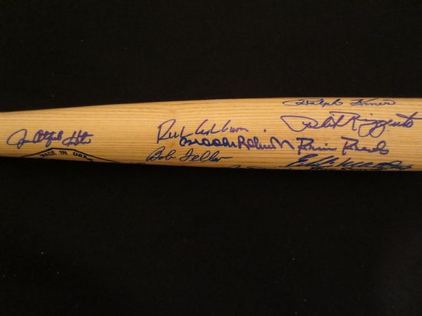 24 different Hall of Famer Signed Baseball Bat 34   NICE