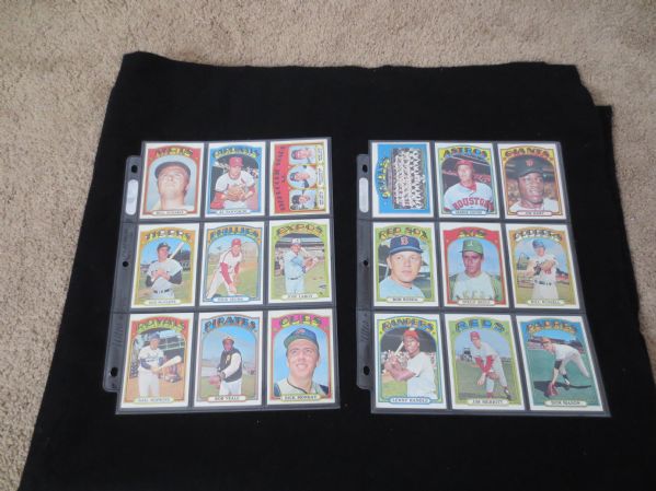 1972 Topps Baseball Near Complete Last Series #657-787 near mint to mint condition!