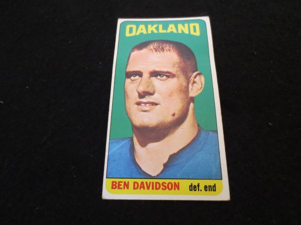 1965 Topps Ben Davidson football rookie card #137 Short Print Oakland Raiders