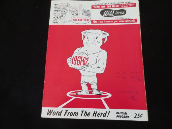 1961-62 ABL American Basketball League Program Kansas City vs. Hawaii