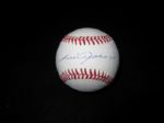 Luis Aparicio Single Signed Sweet Spot Rawlings Bobby Brown baseball HOF