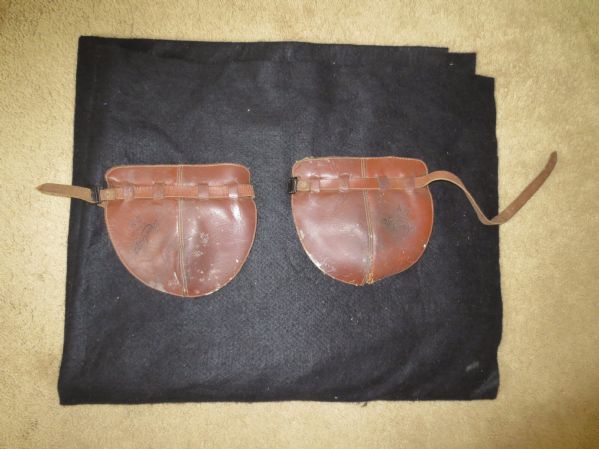 Circa 1930's Basketball Knee Pads Rawlings St. Louis Model DM