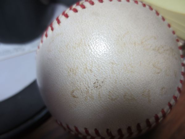 Eddie Cicotte Black Sox Single Signed baseball with JSA Cert.