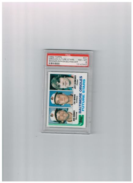 1982 Topps Baseball Cal Ripken Rookie Card PSA 8 nmt-mt  No Qualifiers #21