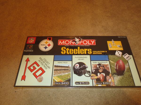 1992 Pittsburgh Steelers Monopoly Game Collector's Edition