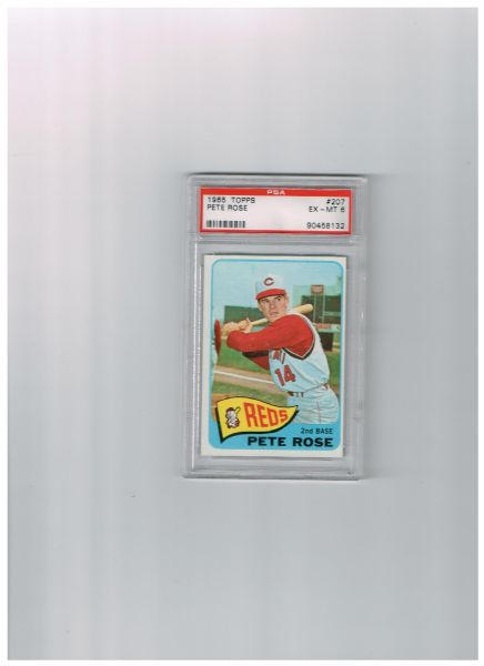 1965 Topps Pete Rose PSA 6 ex-mt PLUS 1964 Topps Pete Rose PSA 5 no qualifiers