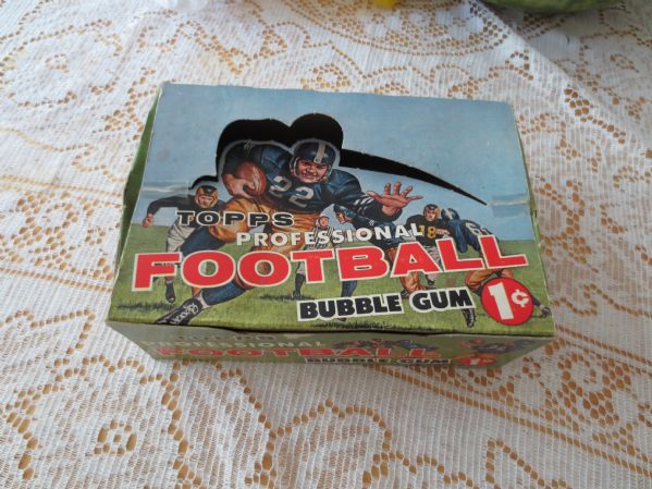 1956 Topps Football 1 cent Empty Display Box RARE