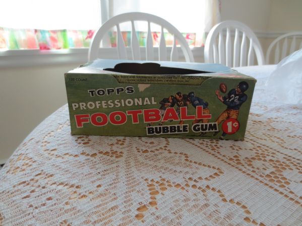 1956 Topps Football 1 cent Empty Display Box RARE