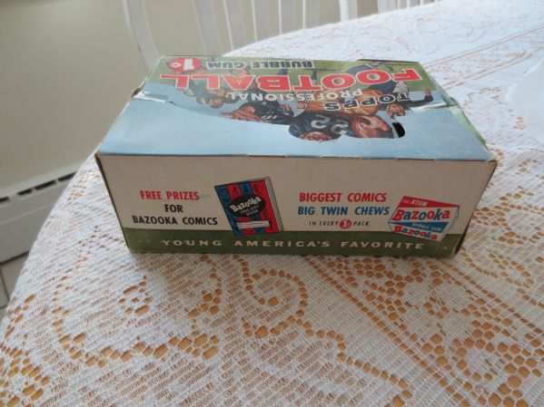 1956 Topps Football 1 cent Empty Display Box RARE