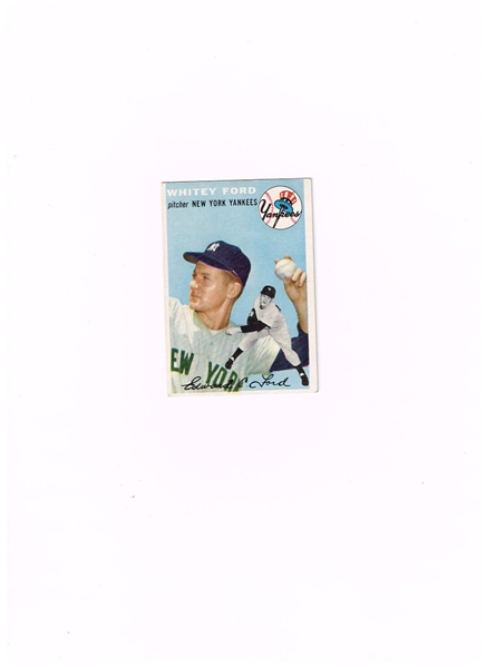 1954 Topps Whitey Ford baseball card #37 Hall of Fame near mint