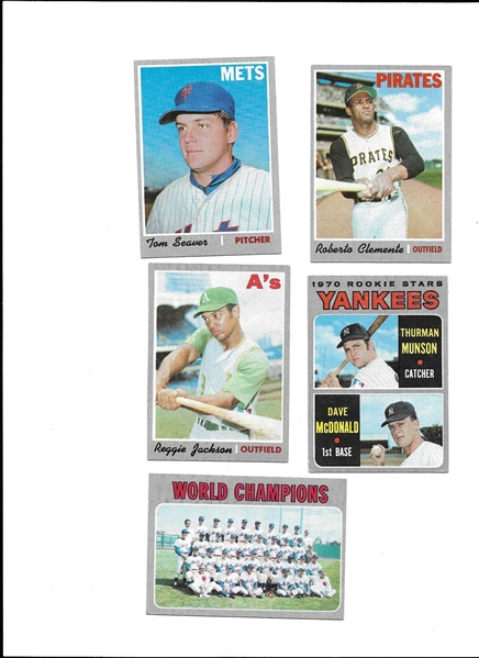 1970 Topps Baseball Card Complete Set missing 3 cards  Near Mint plus condition  A Beauty!