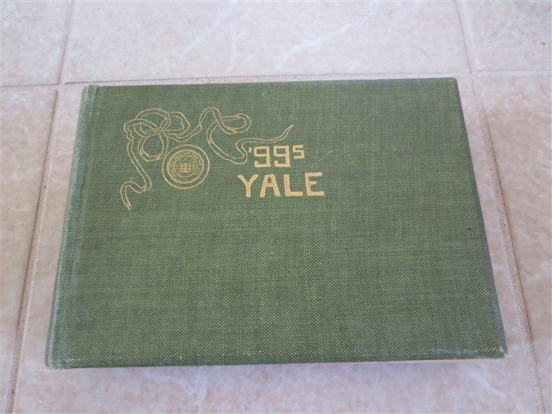 1899 Yale University School Yearbook Football Team is pictured!