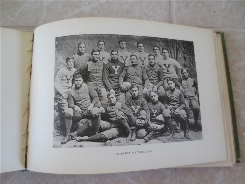 1899 Yale University School Yearbook Football Team is pictured!