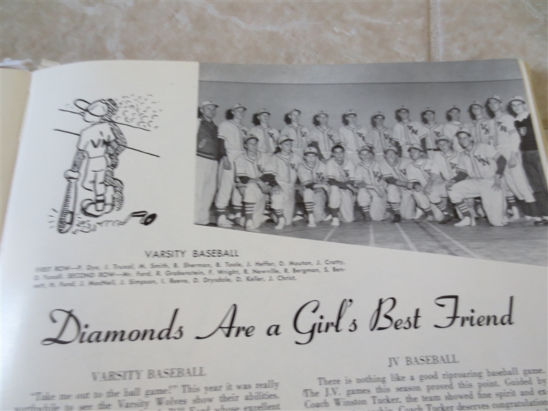 Don Drysdale/Robert Redford High School Yearbook  1952 Van Nuys, CA