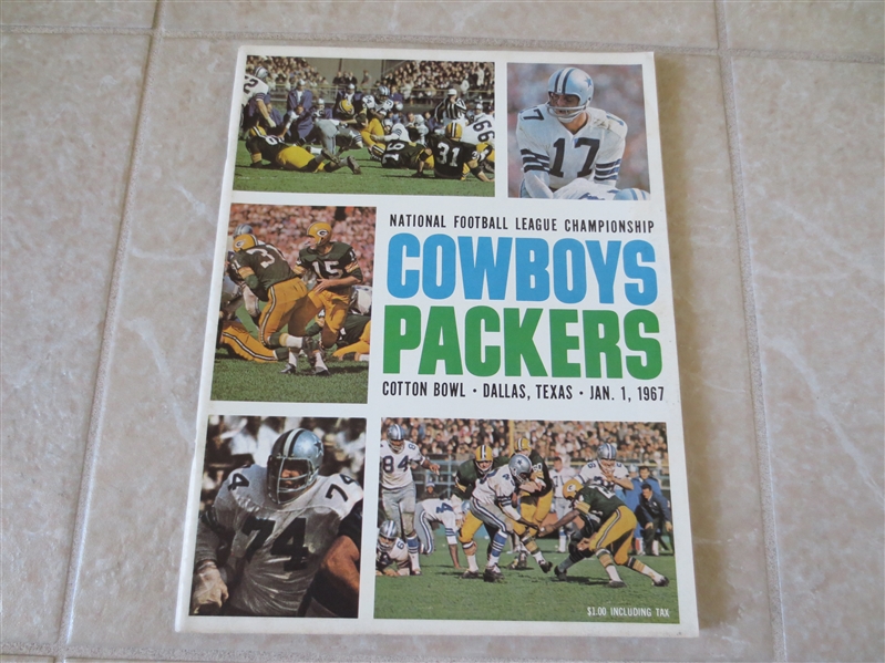 1966 NFL Championship program Green Bay Packers vs. Dallas Cowboys