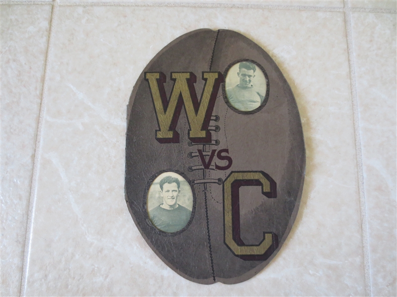 1922 California at Washington college football program   Football shaped Beautiful