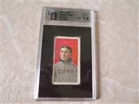 1909-11 T206 Johnny Kling baseball card Sovereign back 150 subjects GAI 1.5 Factory #25