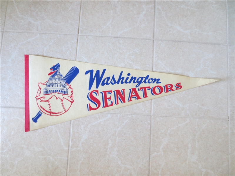 Circa 1969 Washington Senators baseball pennant Ted Williams Mike Epstein 30