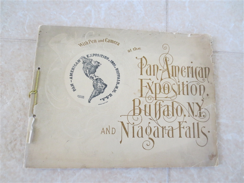 1901 Pan American Exposition World's Fair at Buffalo, NY & Niagara Falls program  RARE!