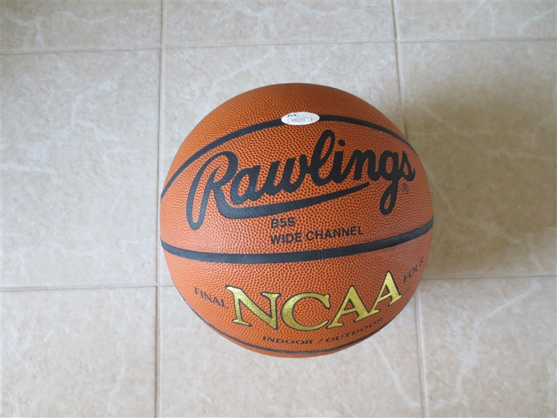 Autographed John Thompson Rawlings NCAA Final Four Indoor Outdoor Basketball JSA