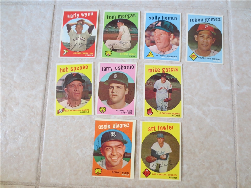 (400+) 1959 Topps Baseball Cards with high numbers