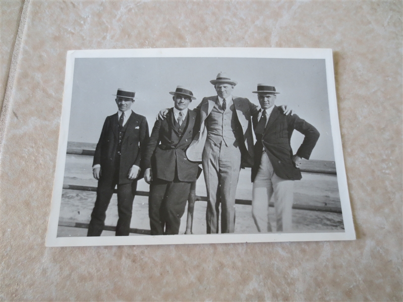 1927 Boxing Photo Teddy Hayes, Leo Hou, Martin Burke, Jack Renault  Atlantic City, NJ